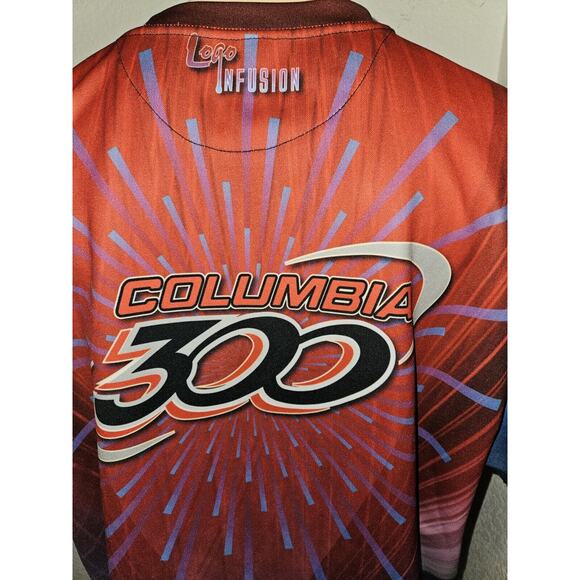PBA Columbia 300 Team Bowling Shirt Jersey Size 2XL XXL Fusion - Picture 4 of 9